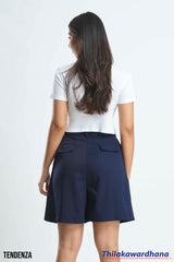 Tendenza Pleat Detailed Elegant Short