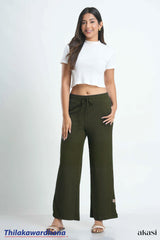 Akasi Drawstring Lounge Pant With Side Slits