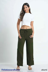Akasi Drawstring Lounge Pant With Side Slits