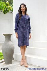 Tendenza Long Sleeve Shirt Dress