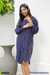 Tendenza Long Sleeve Shirt Dress