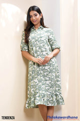 Tendenza Blossom Breeze V Neck Midi Dress