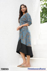 Tendenza Leopard Print Midi Wrap Dress