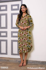 Tendenza Long Sleeve Button Up Shirt Dress