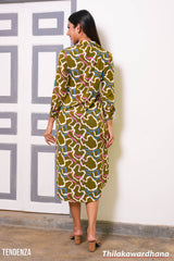 Tendenza Long Sleeve Button Up Shirt Dress