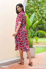 Tendenza Long Sleeve Button Up Shirt Dress