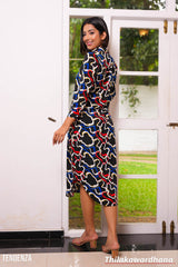 Tendenza Long Sleeve Button Up Shirt Dress