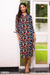 Tendenza Long Sleeve Button Up Shirt Dress