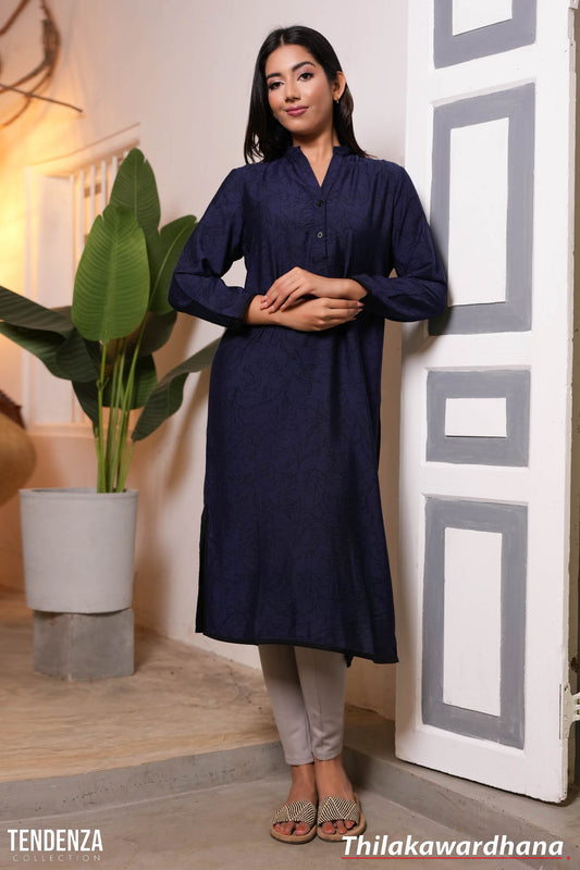 Tendenza Chinese Collared Kurta Top