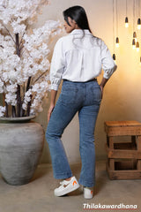 Mid-Rise Carpenter Flare Jean