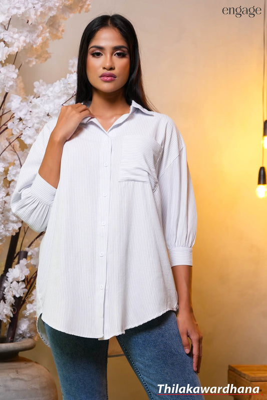 Engage Oversized Long Sleeve Shirt