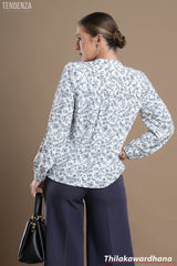 Tendenza Floral Printed Button Down Top