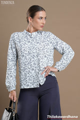 Tendenza Floral Printed Button Down Top