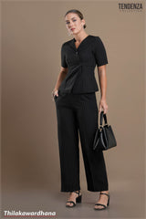 Tendenza Elegant Short Sleeve Two Piece Set