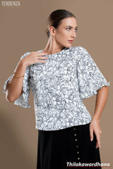 Tendenza Flora Belle Ruffle Blouse