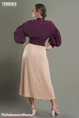 Tendenza Side Buttoned A Line Skirt