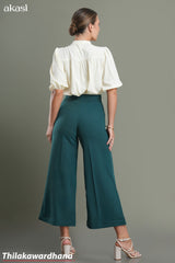 Akasi Deep Teal Flare Pant