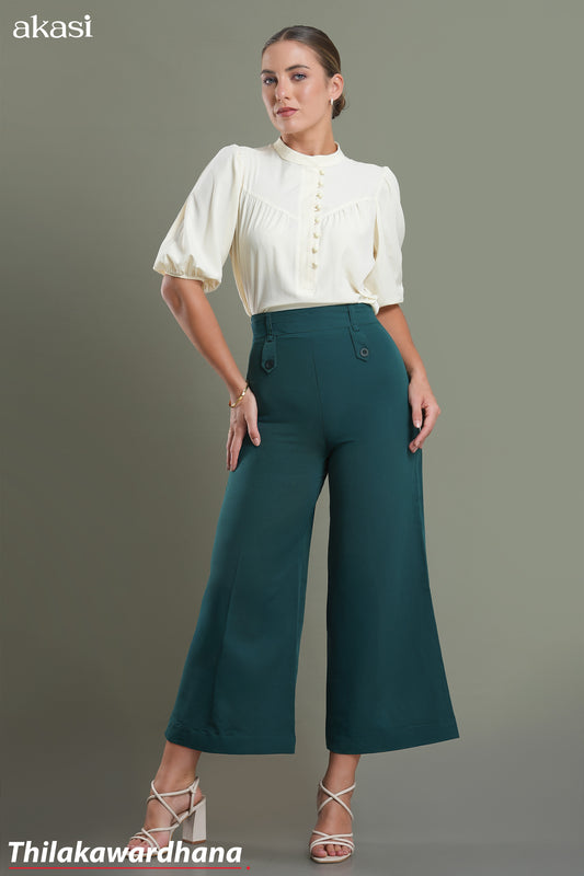 Akasi Deep Teal Flare Pant