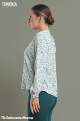 Tendenza Floral Printed Button Down Top