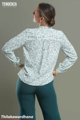 Tendenza Floral Printed Button Down Top