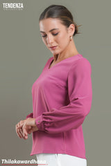 Tendenza V Neck Detailed WW Top