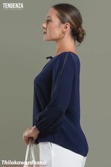 Tendenza Lace Detailed Long Sleeve Top