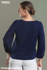 Tendenza Lace Detailed Long Sleeve Top