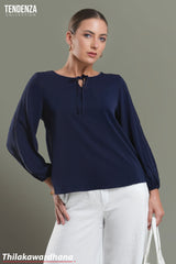 Tendenza Lace Detailed Long Sleeve Top