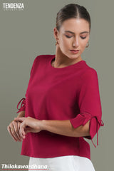 Tendenza Lace Detailed Long Sleeve Top