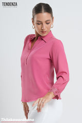 Tendenza Cuff Lace Detailed WW Top