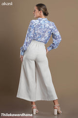 Akasi Ivory Flow Culottes Pant