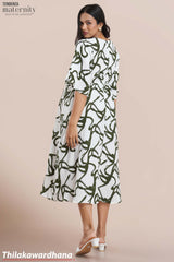 Tendenza Front Buttoned Kaftan Maternity Dress