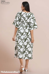 Tendenza Front Buttoned Kaftan Maternity Dress