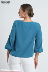 Tendenza Lace Detailed Long Sleeve Top