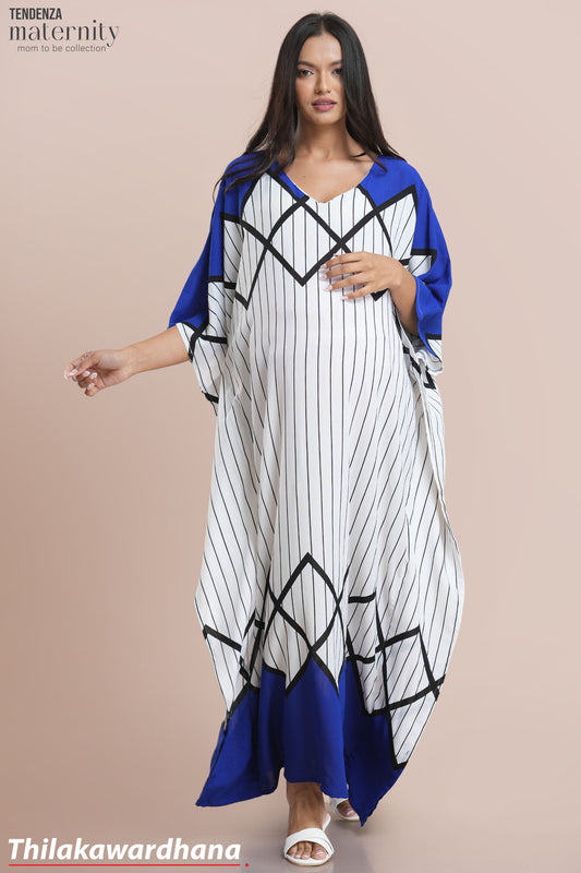 Tendenza Printed Maternity kaftan Dress