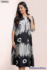 Tendenza Monochrome Mirage Midi Dress