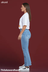 Retro Flare Blues Light Washed Jean