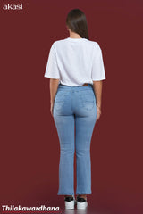 Retro Flare Blues Light Washed Jean