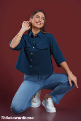 High-Waisted Straight Light Washed Jean