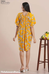 Tendenza Shoulder Smocked Maternity Dress