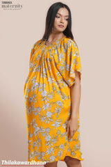 Tendenza Shoulder Smocked Maternity Dress