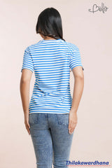 Bella Stripe Printed T Shirt