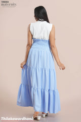 Tendenza Smocking Long Maternity Skirt