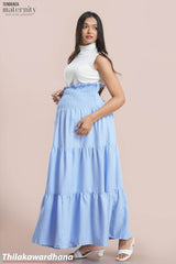 Tendenza Smocking Long Maternity Skirt