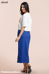 High Waist Maxi Denim Skirt