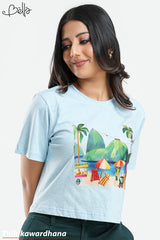 Bella Beach Vibe Printed T Shirt