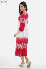 Aura Chevron Stripe Maxi Dress