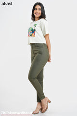 Akasi Mid Waist Chino Pant