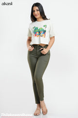 Akasi Mid Waist Chino Pant