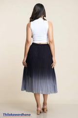 Midnight Breeze Pleated Skirt